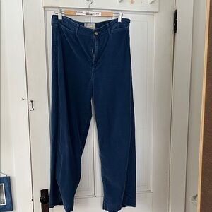 Everlane wide leg blue cords